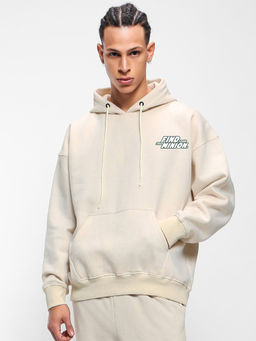 Bewakoof - Men's Gardenia Find Your Inner Minion Graphic Printed Oversized Hoodies