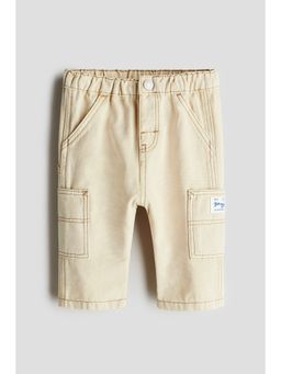 H&M - Boys Beige Patch Pocket Jeans