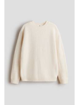 H&M - Girls White Loose-Fit Jumper
