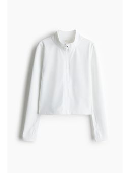 H&M MOVE - Girls White Sports Jacket With Softmove
