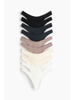 H&M - Women 10-Pack Cotton Thong Briefs