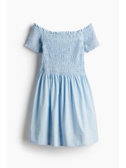 H&M - Women Blue Smocked-Top Dress