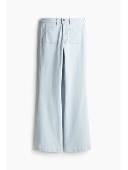 H&M - Women Blue Fla Ultra High Jeans