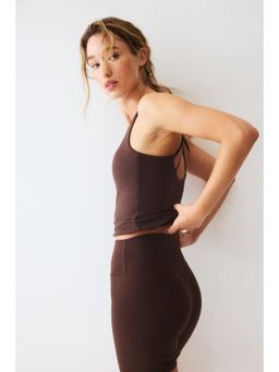 H&M - Women Brown Sports Cycling Shorts With Softmove