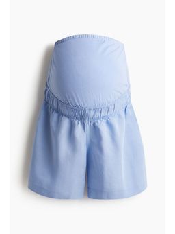 H&M - Women Blue Mama Linen-Blend Shorts