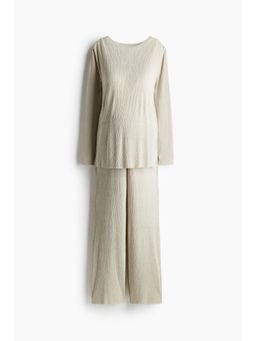 H&M - Women Beige Mama Before & After Crinkled Set