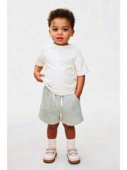 H&M - Boys White Loose-Fit Pima Cotton T-Shirt