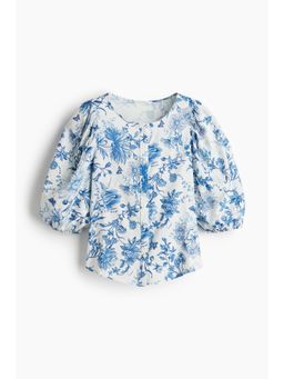 H&M - Women White Linen-Blend Blouse