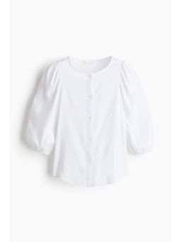 H&M - Women White Linen-Blend Blouse