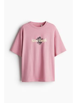 H&M - Boys Blue Oversized Printed T-Shirt