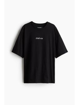 H&M - Boys Blue Oversized Printed T-Shirt