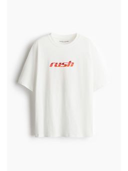 H&M - Boys Blue Oversized Printed T-Shirt
