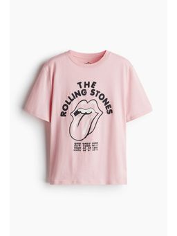 H&M - Women Pink Printed T-Shirt