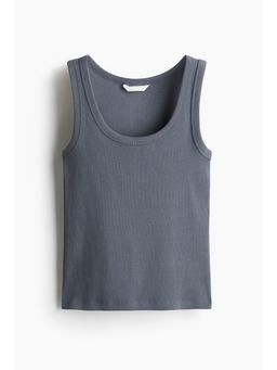 H&M - Women Yellow Ribbed Vest Top