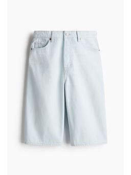 H&M - Women Blue High Knee Denim Shorts