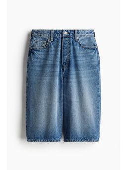 H&M - Women Blue High Knee Denim Shorts
