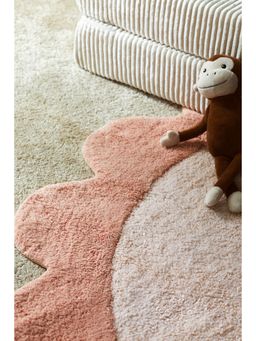H&M - Pink Cotton Flower-Shaped Rug