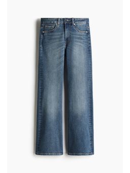 H&M - Women Blue Fla High Jeans