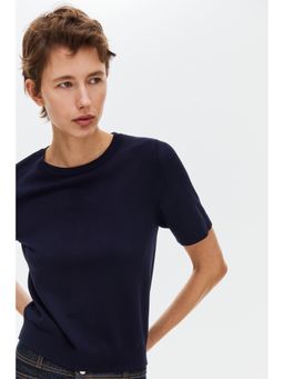 H&M - Women Blue Fine-knit top