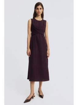 H&M - Women Purple Mama Tie-Back Nursing Dress