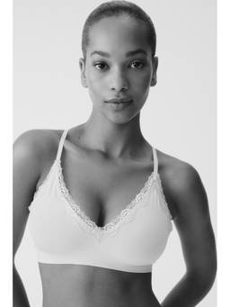H&M - Women Beige Seamless Padded Soft Bra