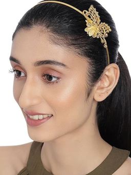 Accessher - Gold Plated Delicate Light Weighted Metallic Hairband
