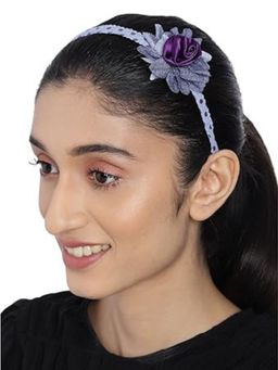 Accessher - Casual Wear Floral Hairband With Polka Dots