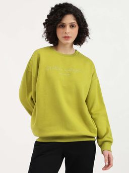 United Colors of Benetton - Round Neck Typography Verbiage Sweatshirt