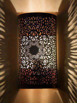 Homesake - Moroccan Filgree Wall Lamp Copper