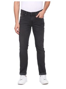 U.S. POLO ASSN. - Men Black Regallo Skinny Fit Stone Wash Jeans