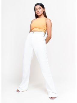 FREAKINS - White Bootcut Jeans
