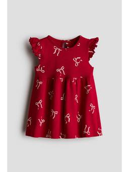 H&M - Girls Red Cotton Dress