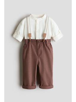 H&M - Boys Brown 3-Piece Dressy Set