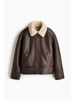 H&M - Men Brown Aviator Jacket