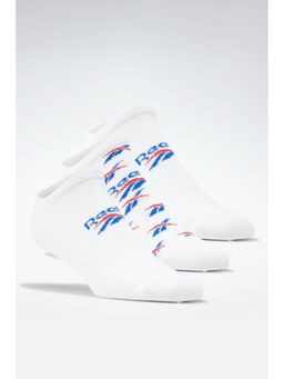 Reebok - Unisex Classics Invisible Socks - White (Pack of 3)