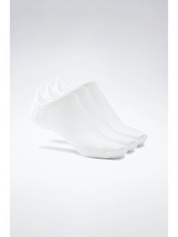 Reebok - Unisex Training Active Foundation Invisible Socks - White (Pack of 3)