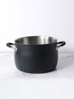 Meyer - Accent Series Stainless Steel Stockpot, 6.5 Litres, Matte Black