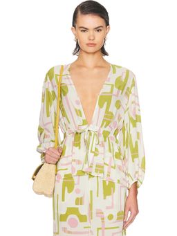 ADRIANA DEGREAS - Tie Front Top