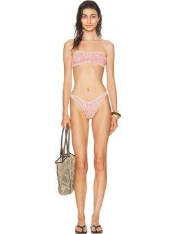Akoia Swim - Batik Smock Tube Crochet Bikini Set