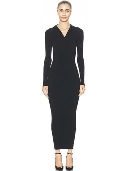 ALAIA - Hooded Bodycon Dress