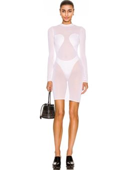 ALAIA - Mini Round Neck Dress