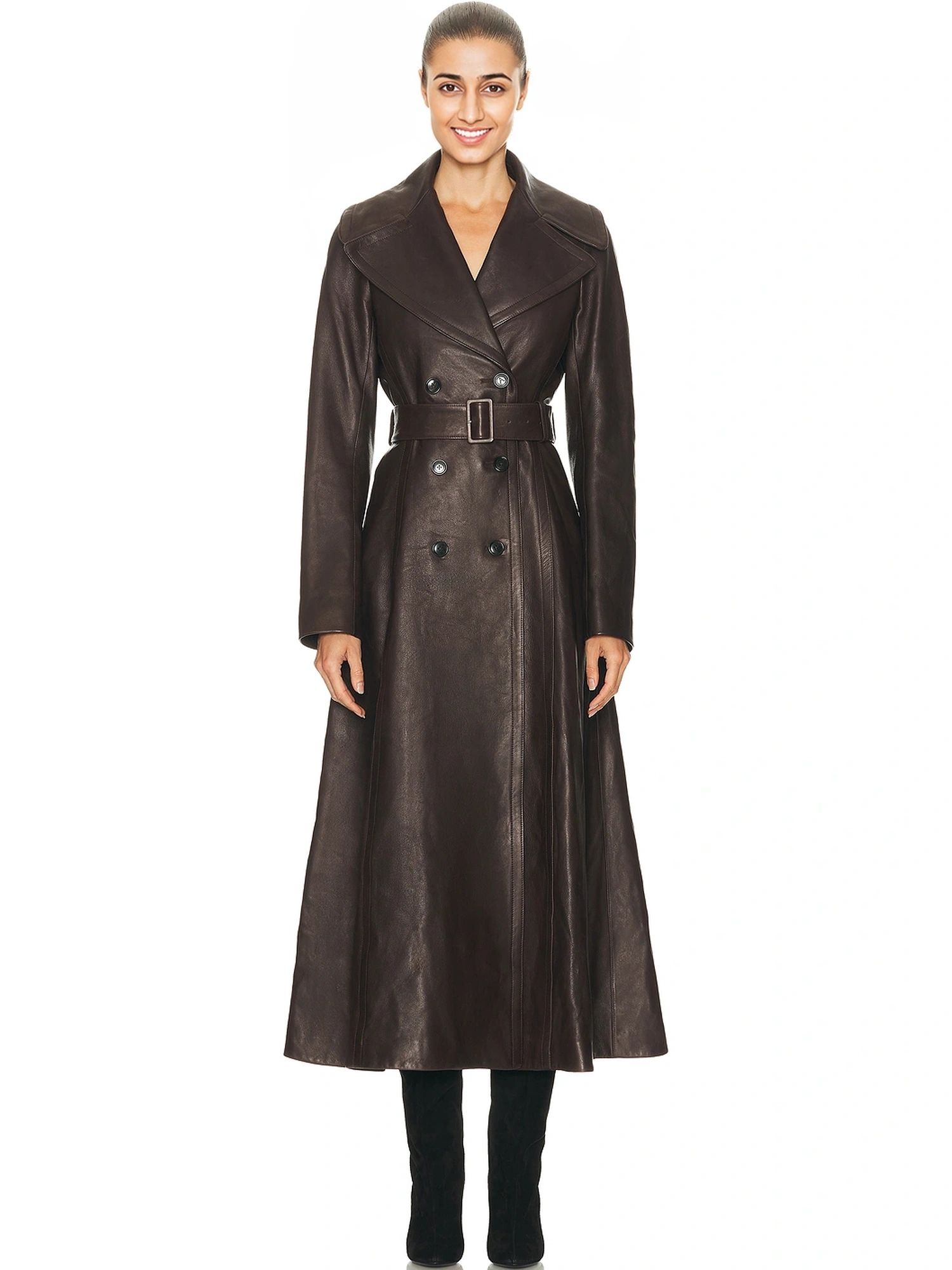 alaia Long Leather Coat-picture-23