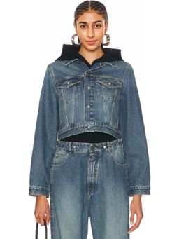 ALAIA - Hooded Denim Jacket