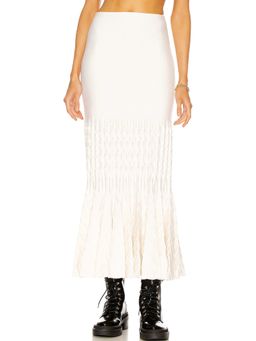 ALAIA - Fit and Flare Maxi Skirt