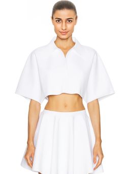 ALAIA - Crop Polo Top