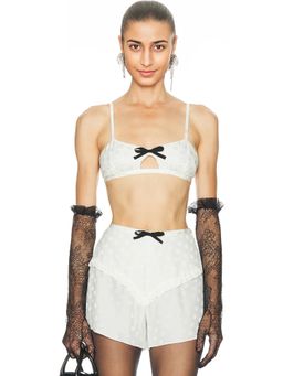 Alessandra Rich - Silk Bra Top