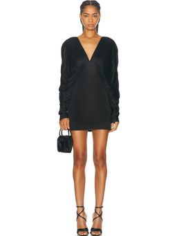 Atlein - Draped V-neck Dress