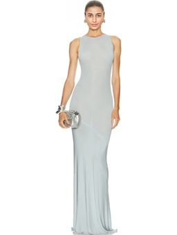 Atlein - Asymmetric Ruched Long Dress