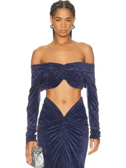 Atlein - Draped Sleeve Top