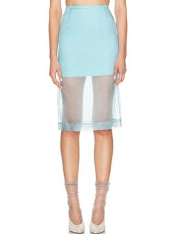 David Koma - Organza Midi Skirt